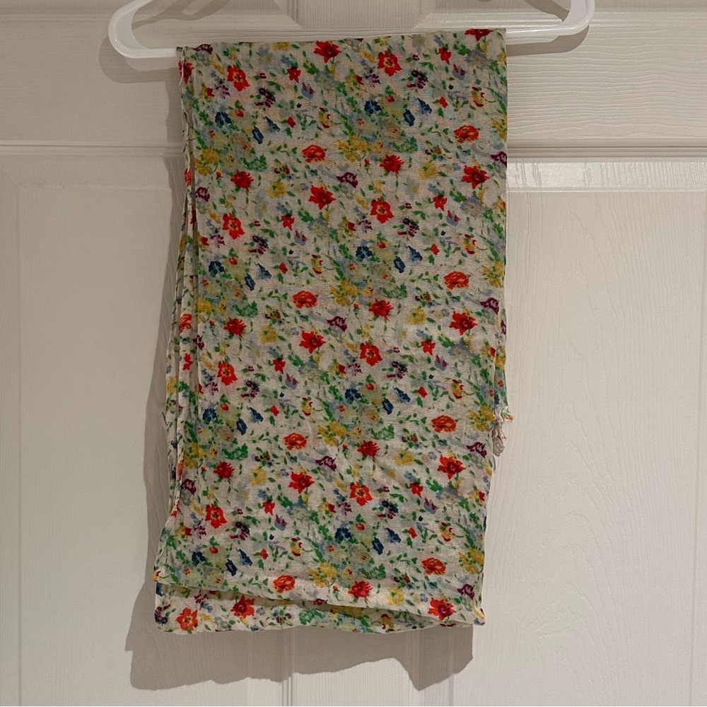 J. Crew Floral Scarf Rayon